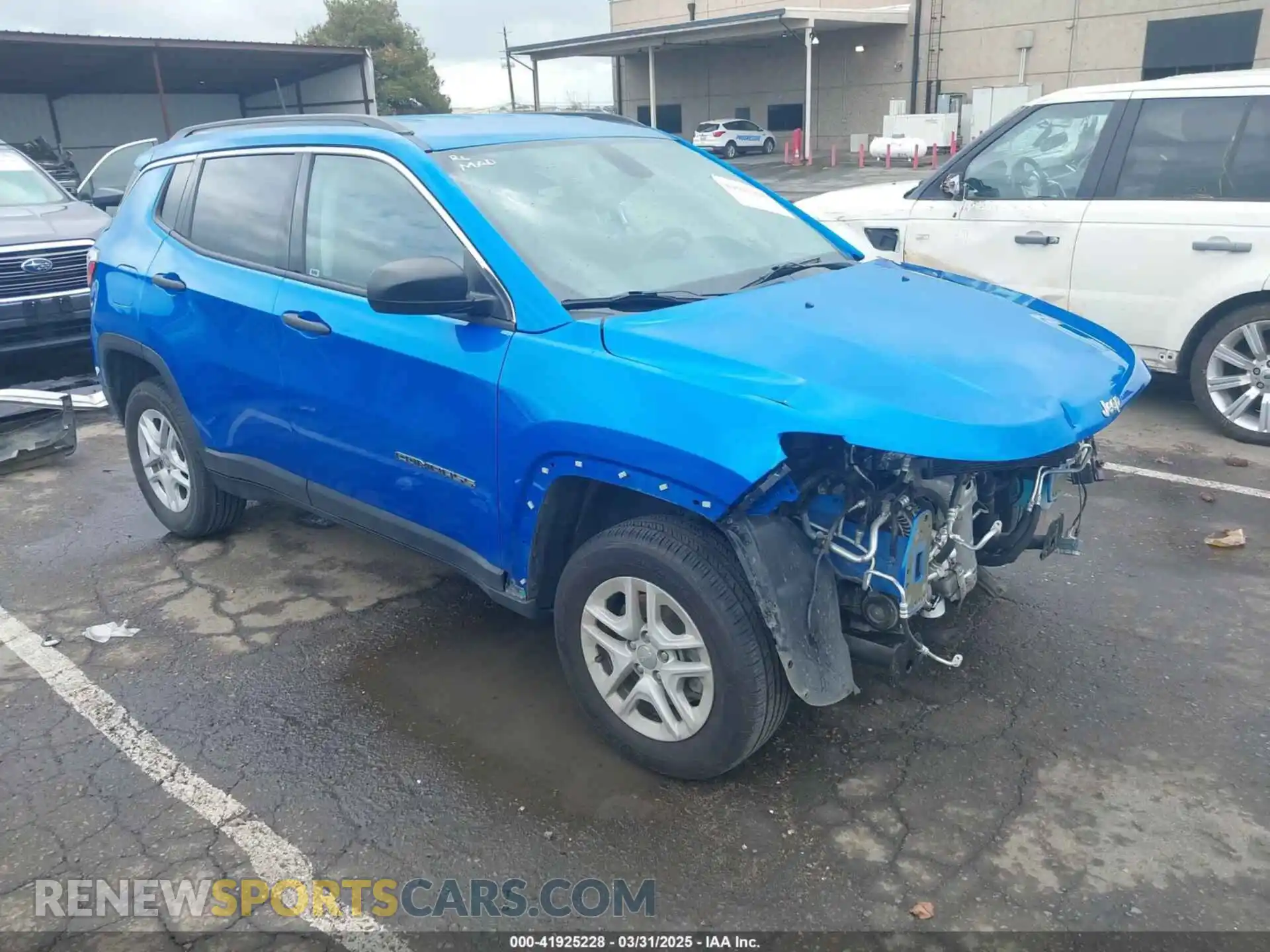 1 fotografías del automóvil dañado 3C4NJDAB3MT591461 JEEP COMPASS 2021