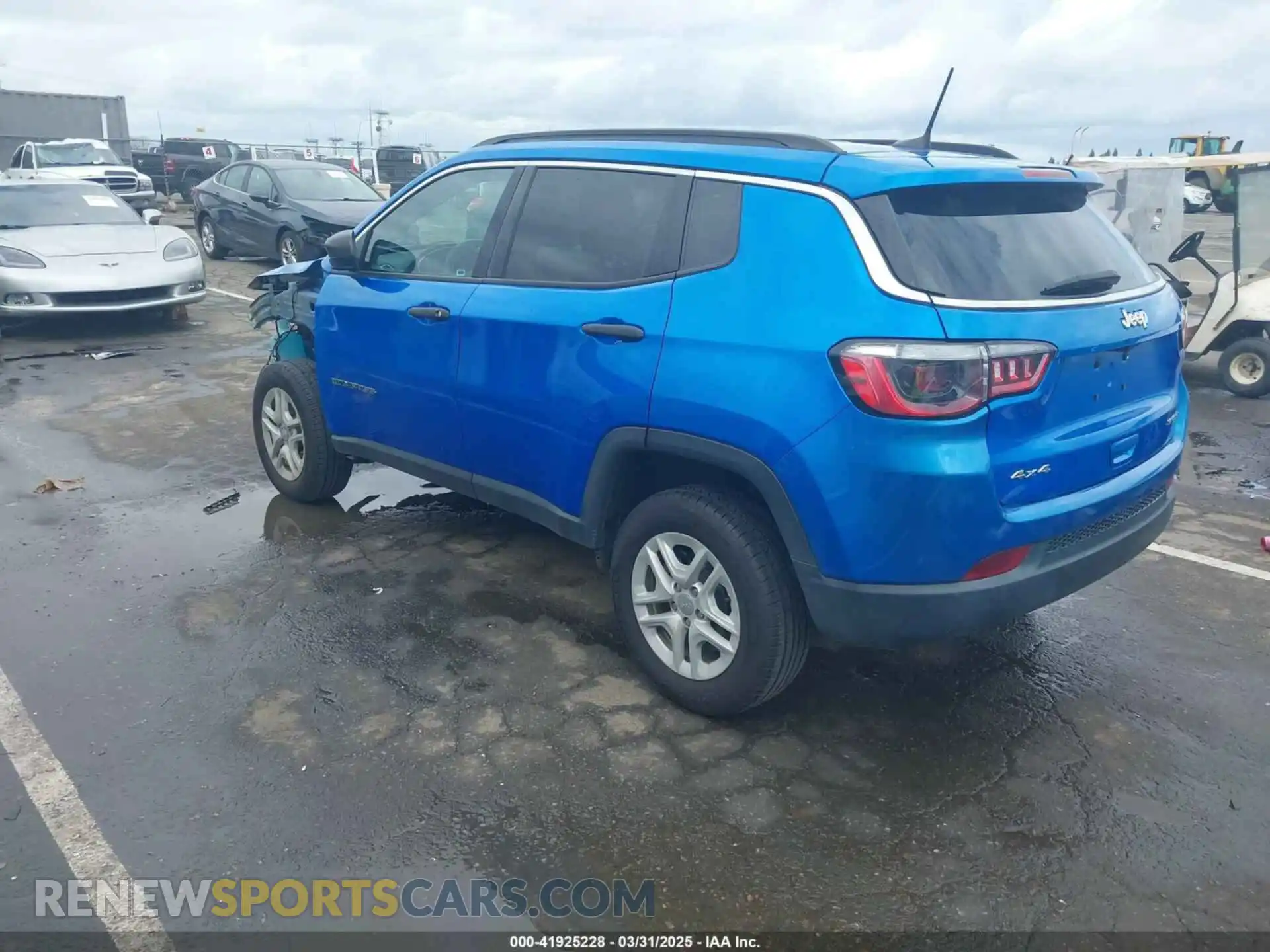 3 fotografías del automóvil dañado 3C4NJDAB3MT591461 JEEP COMPASS 2021