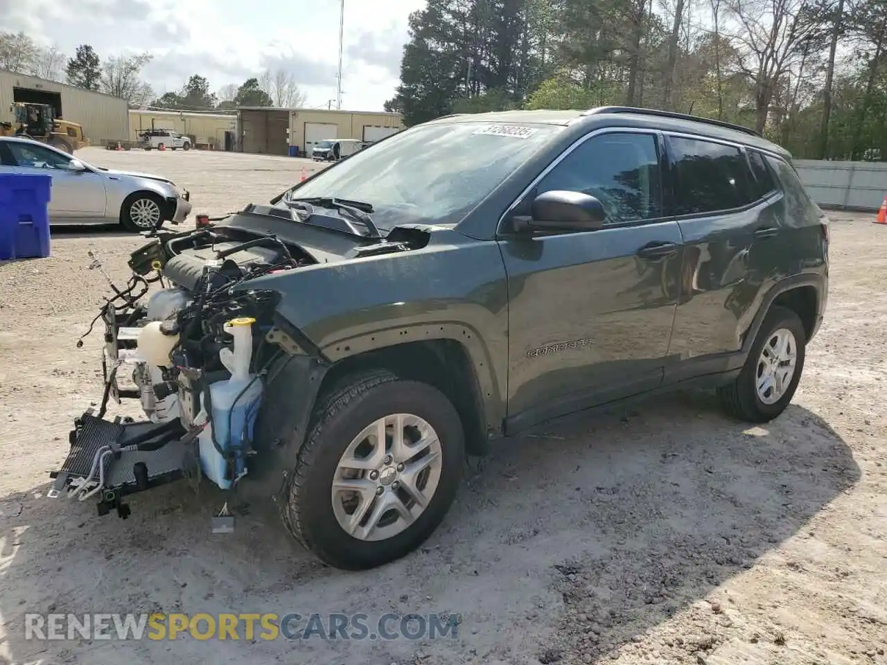 1 Photograph of a damaged car 3C4NJDAB8MT530798 JEEP COMPASS 2021
