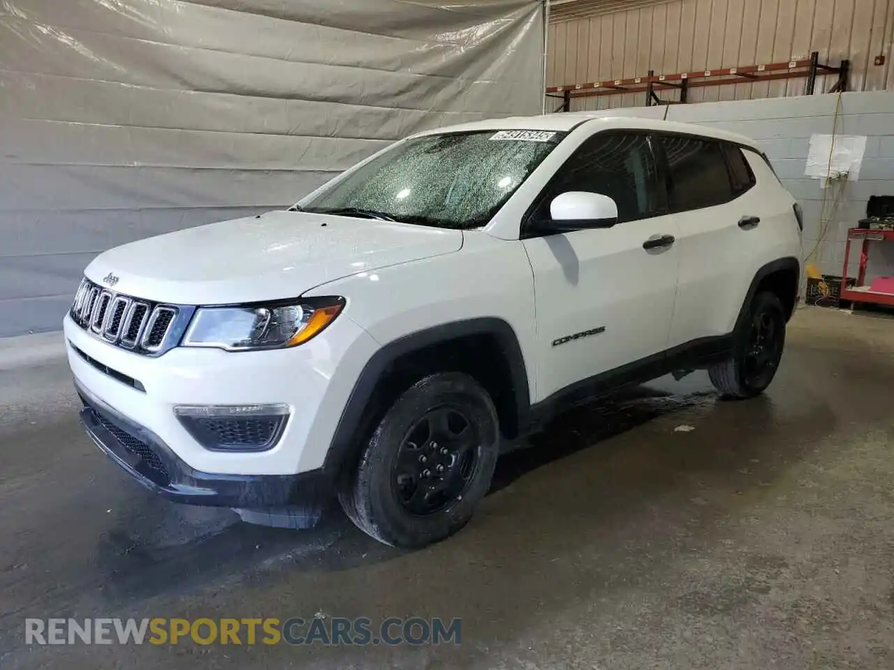 1 Photograph of a damaged car 3C4NJDAB8MT549321 JEEP COMPASS 2021