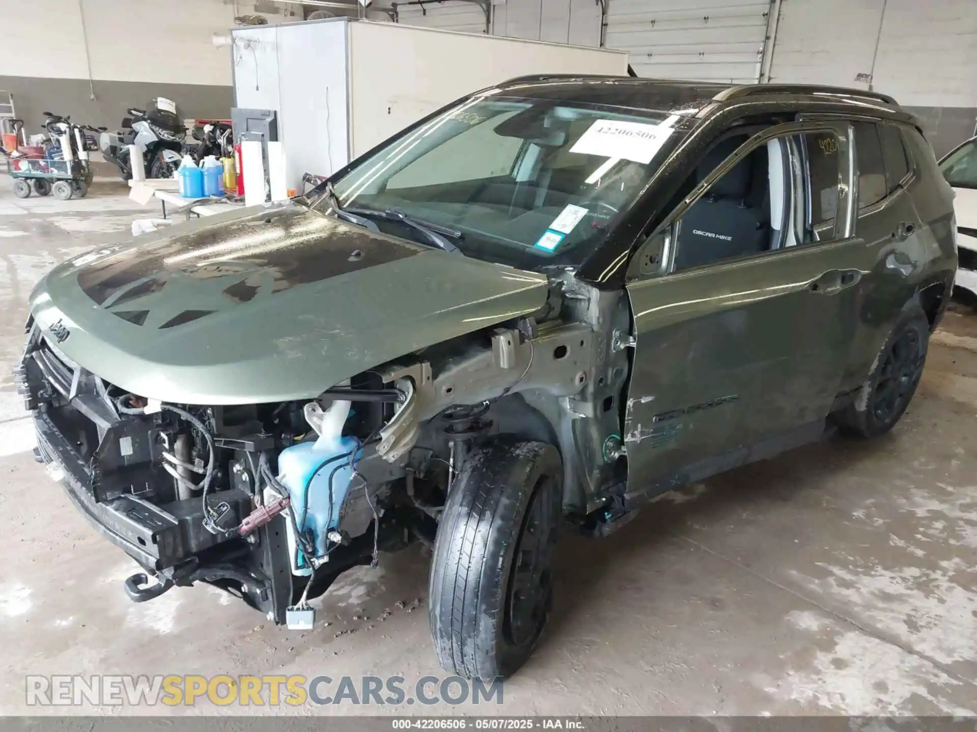 2 Photograph of a damaged car 3C4NJDAB8MT591231 JEEP COMPASS 2021