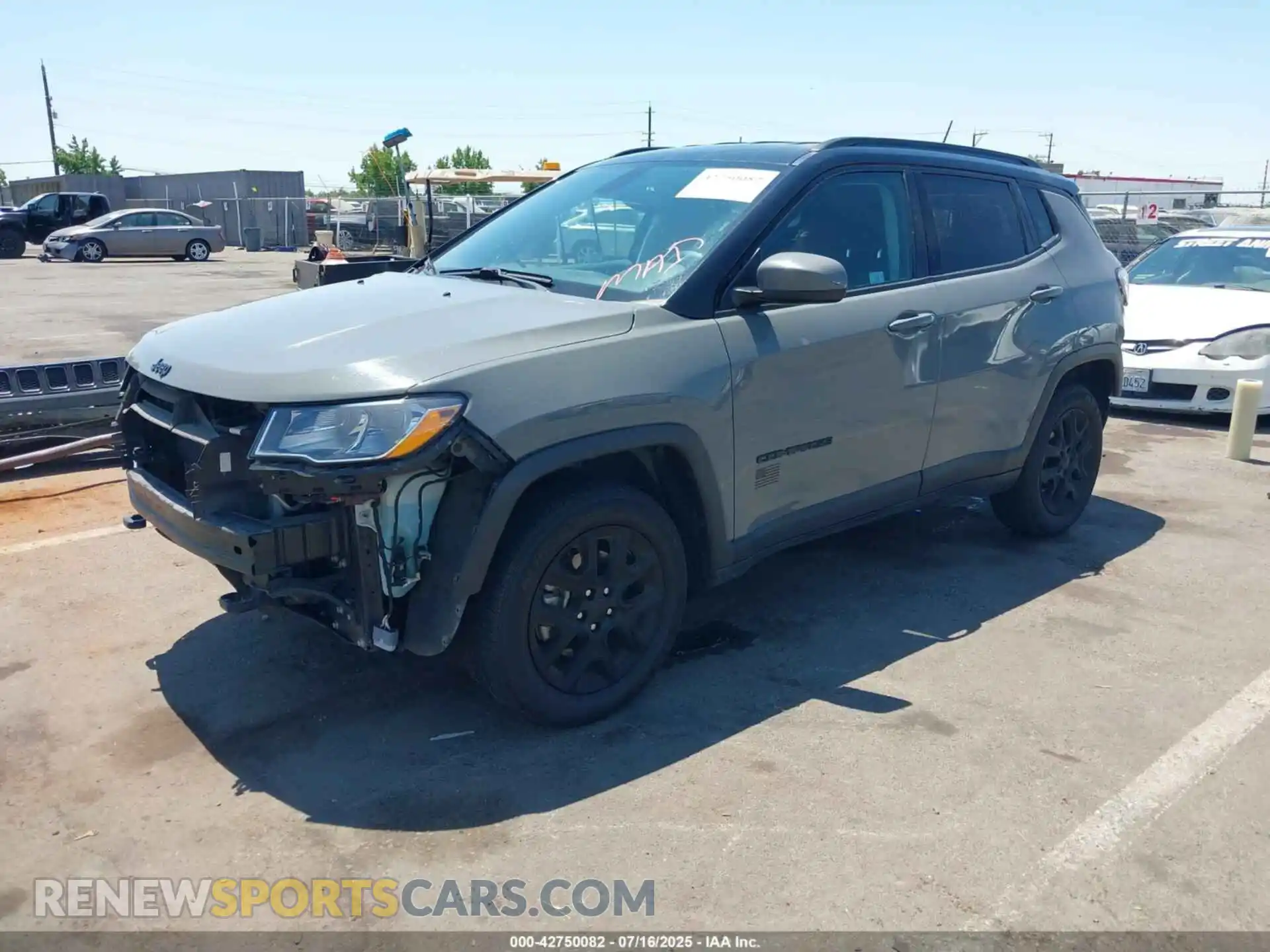 2 Photograph of a damaged car 3C4NJDAB8MT595134 JEEP COMPASS 2021