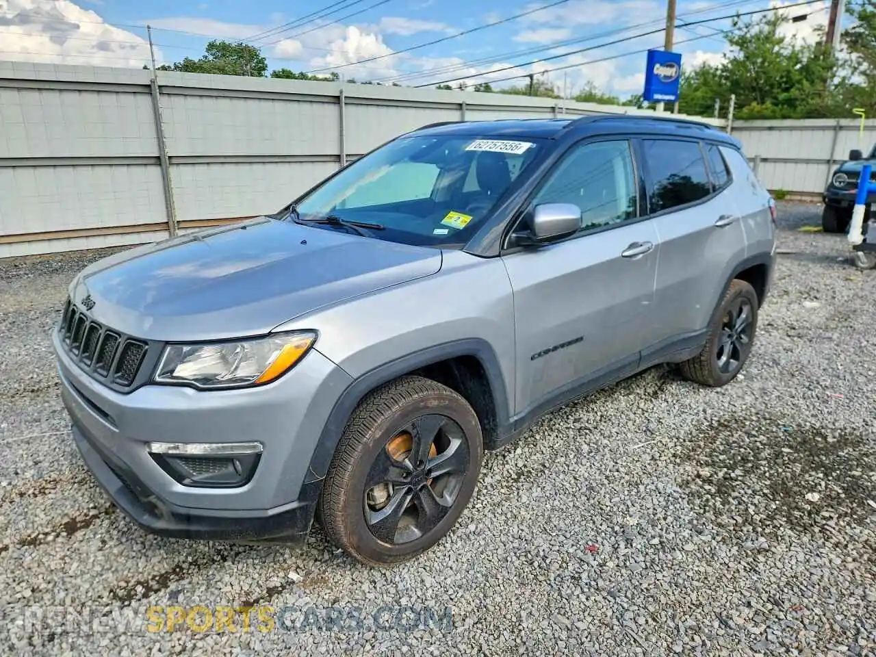 1 fotografías del automóvil dañado 3C4NJDBB0MT592811 JEEP COMPASS 2021
