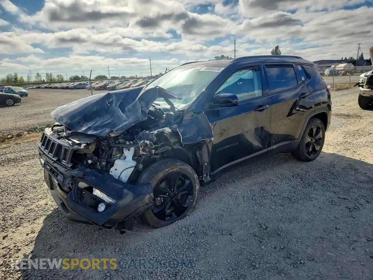 1 Photograph of a damaged car 3C4NJDBB0MT600387 JEEP COMPASS 2021