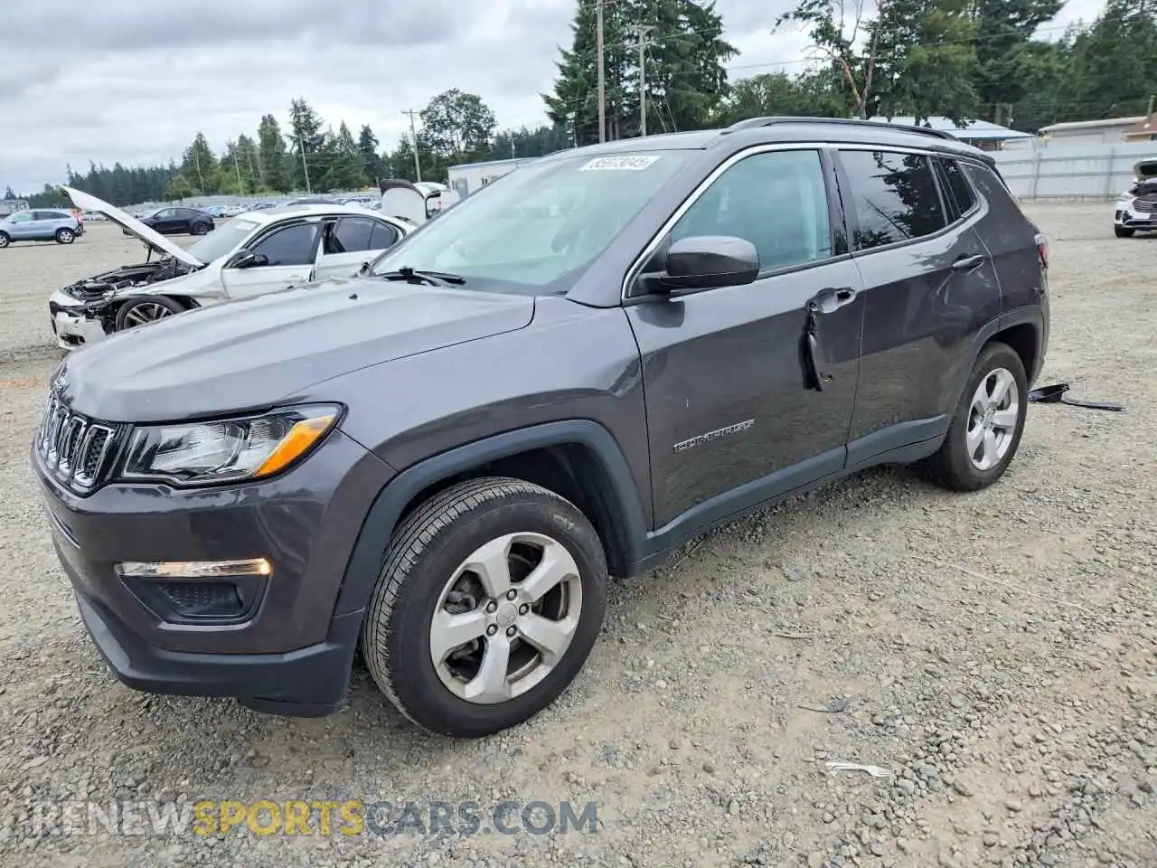 1 fotografías del automóvil dañado 3C4NJDBB1MT537901 JEEP COMPASS 2021