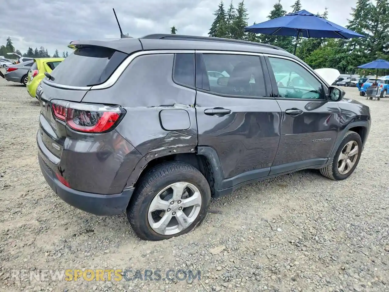 3 fotografías del automóvil dañado 3C4NJDBB1MT537901 JEEP COMPASS 2021
