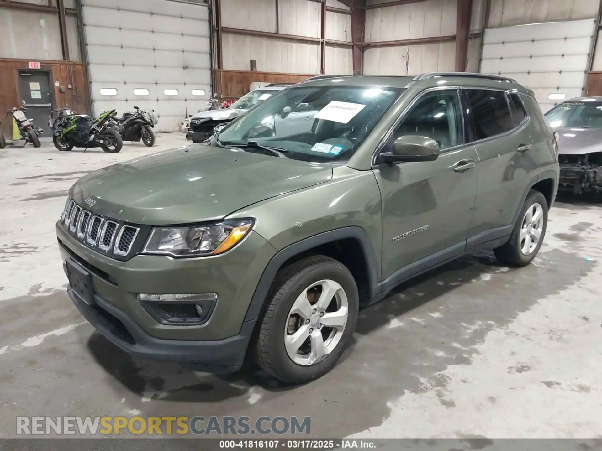 2 Photograph of a damaged car 3C4NJDBB1MT566220 JEEP COMPASS 2021
