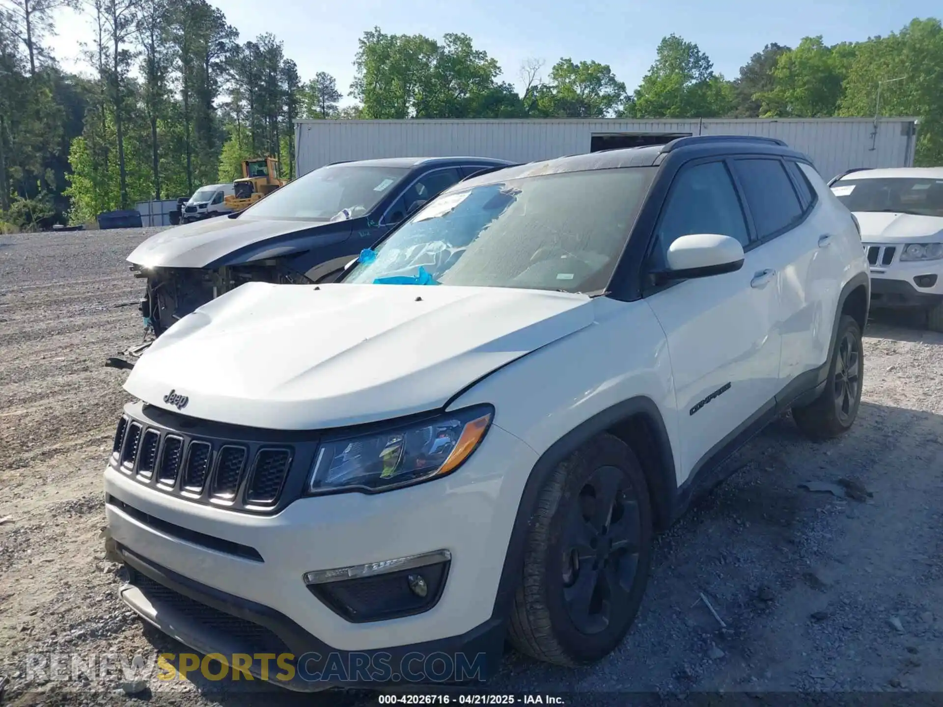 2 Photograph of a damaged car 3C4NJDBB2MT596181 JEEP COMPASS 2021