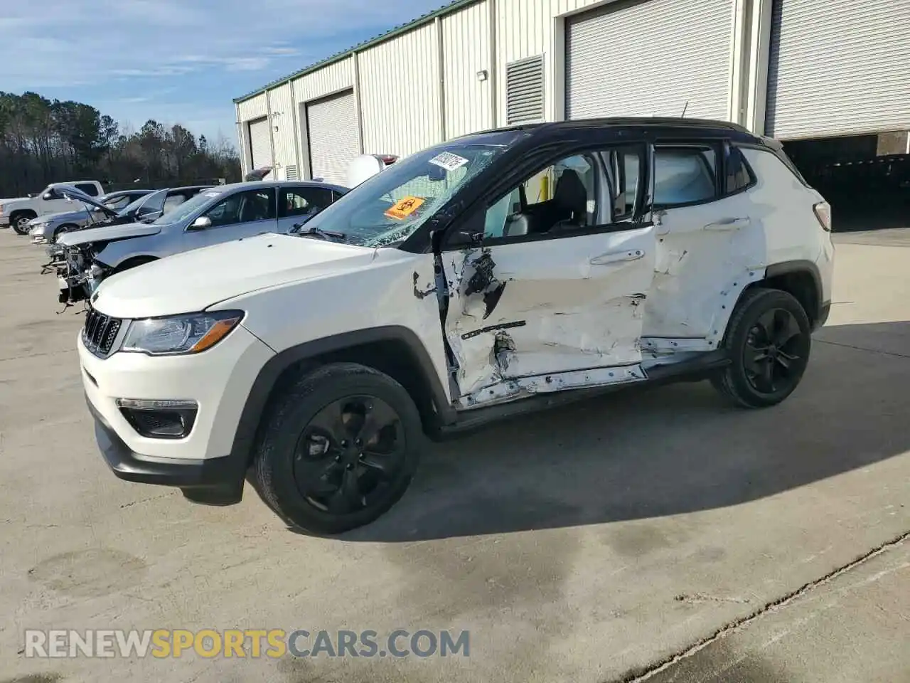 1 Photograph of a damaged car 3C4NJDBB3MT603588 JEEP COMPASS 2021