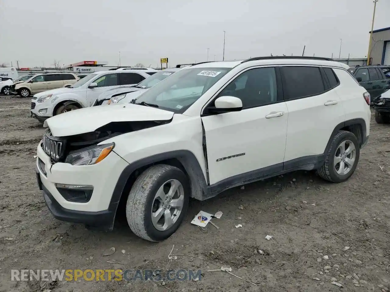 1 Photograph of a damaged car 3C4NJDBB4MT508764 JEEP COMPASS 2021