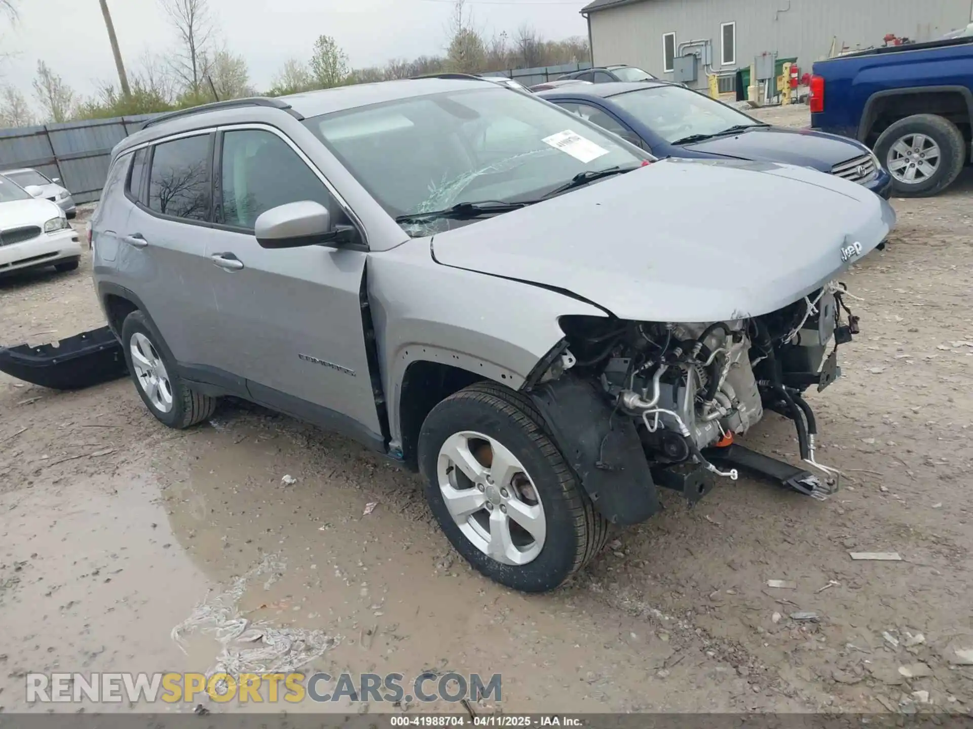 1 Photograph of a damaged car 3C4NJDBB4MT510546 JEEP COMPASS 2021