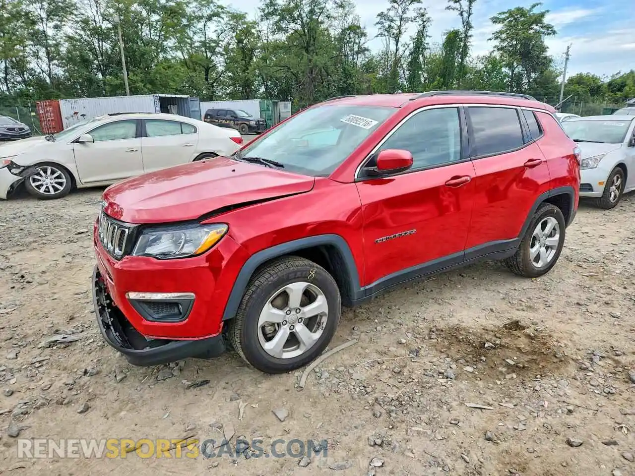1 Photograph of a damaged car 3C4NJDBB4MT557933 JEEP COMPASS 2021