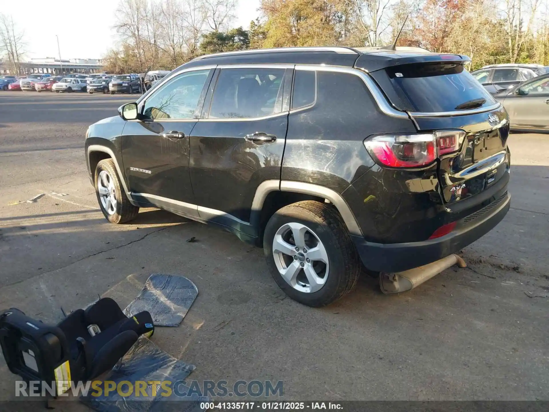 3 fotografías del automóvil dañado 3C4NJDBB4MT600215 JEEP COMPASS 2021