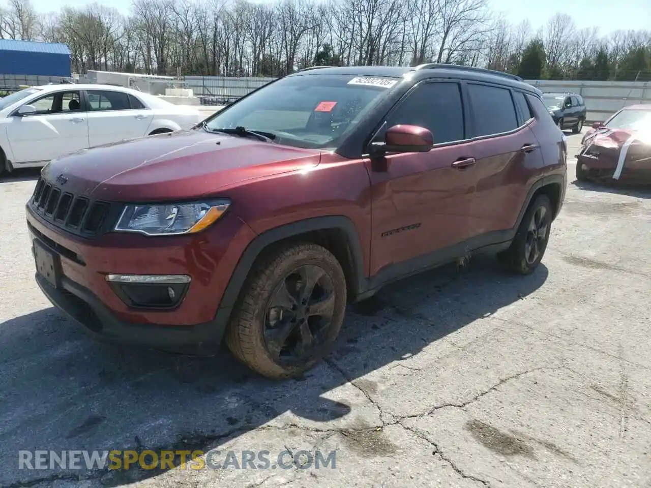 1 Photograph of a damaged car 3C4NJDBB6MT504313 JEEP COMPASS 2021