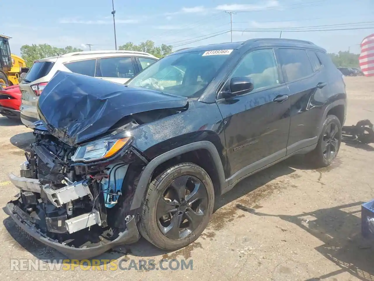 1 Photograph of a damaged car 3C4NJDBB6MT554841 JEEP COMPASS 2021