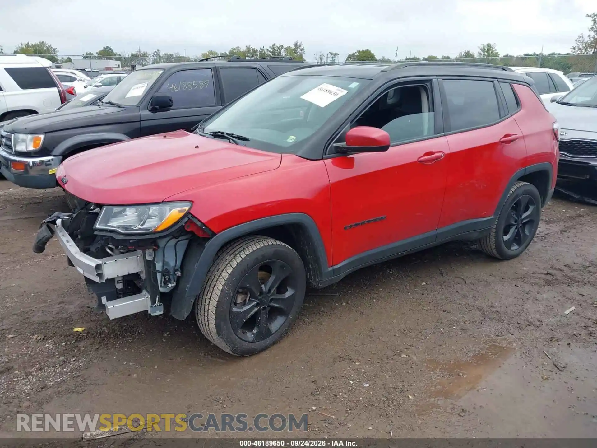 2 fotografías del automóvil dañado 3C4NJDBB6MT603150 JEEP COMPASS 2021