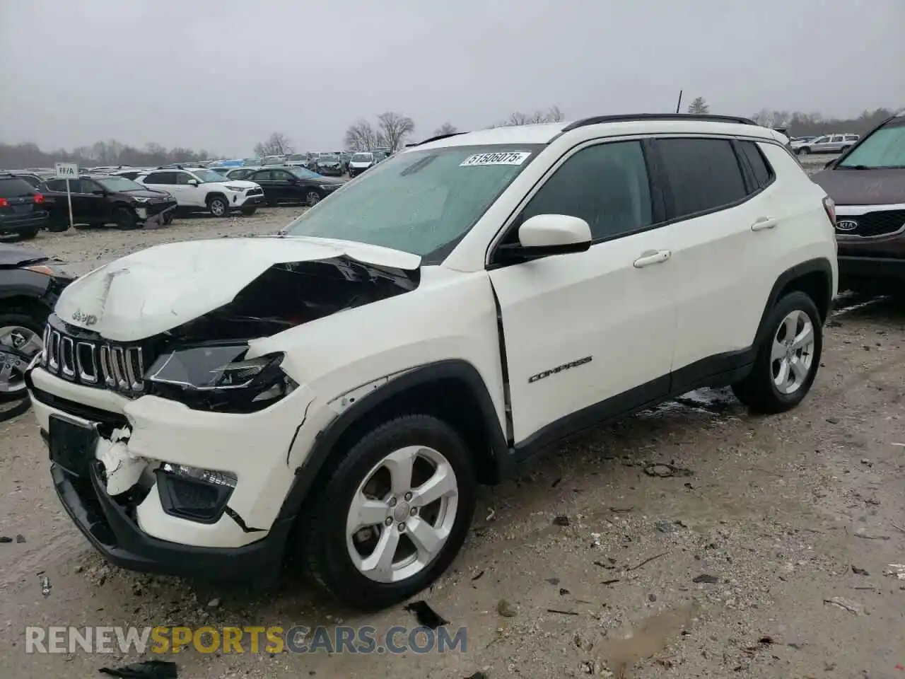 1 Photograph of a damaged car 3C4NJDBB7MT503266 JEEP COMPASS 2021