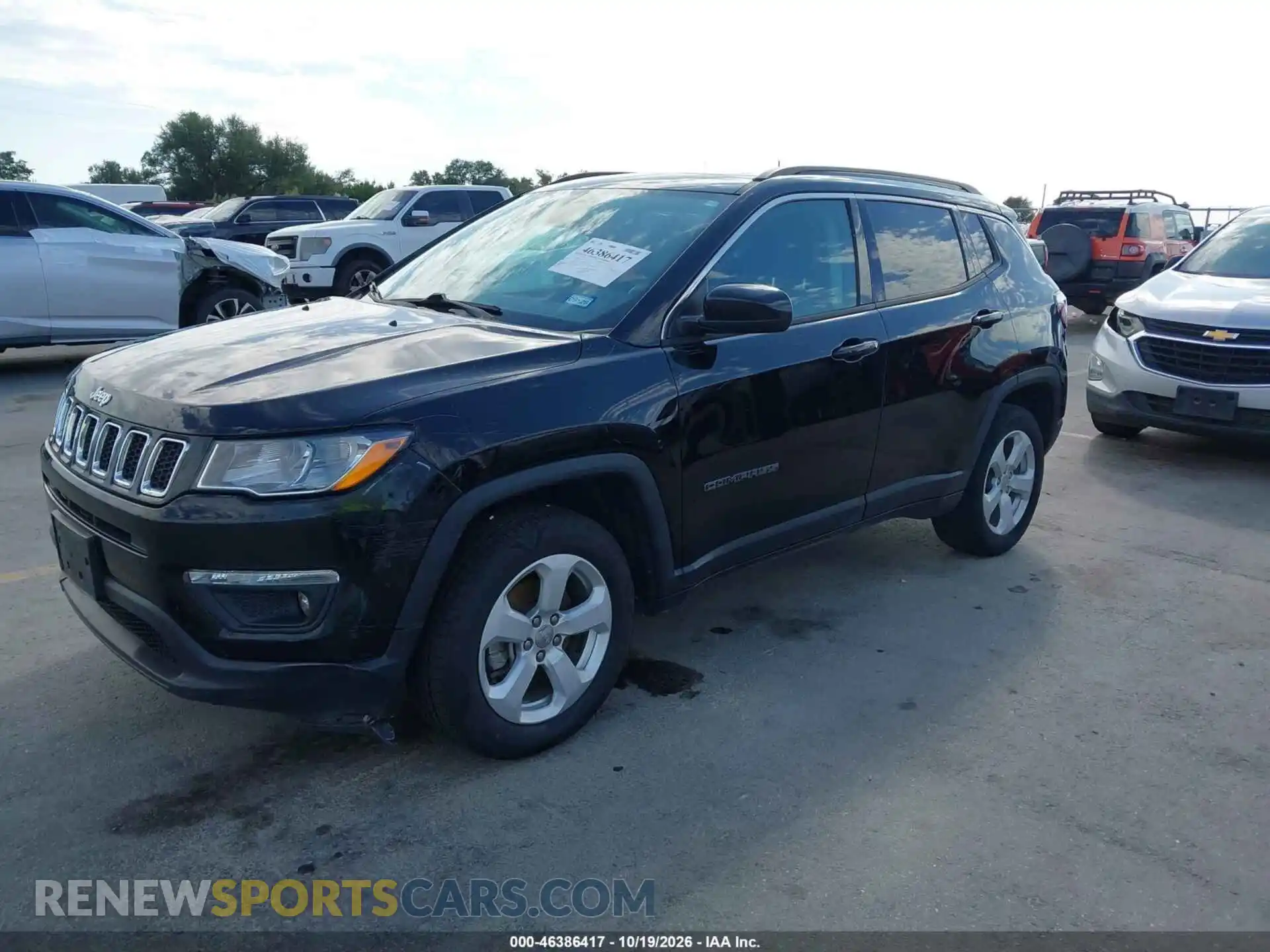 2 fotografías del automóvil dañado 3C4NJDBB7MT540835 JEEP COMPASS 2021