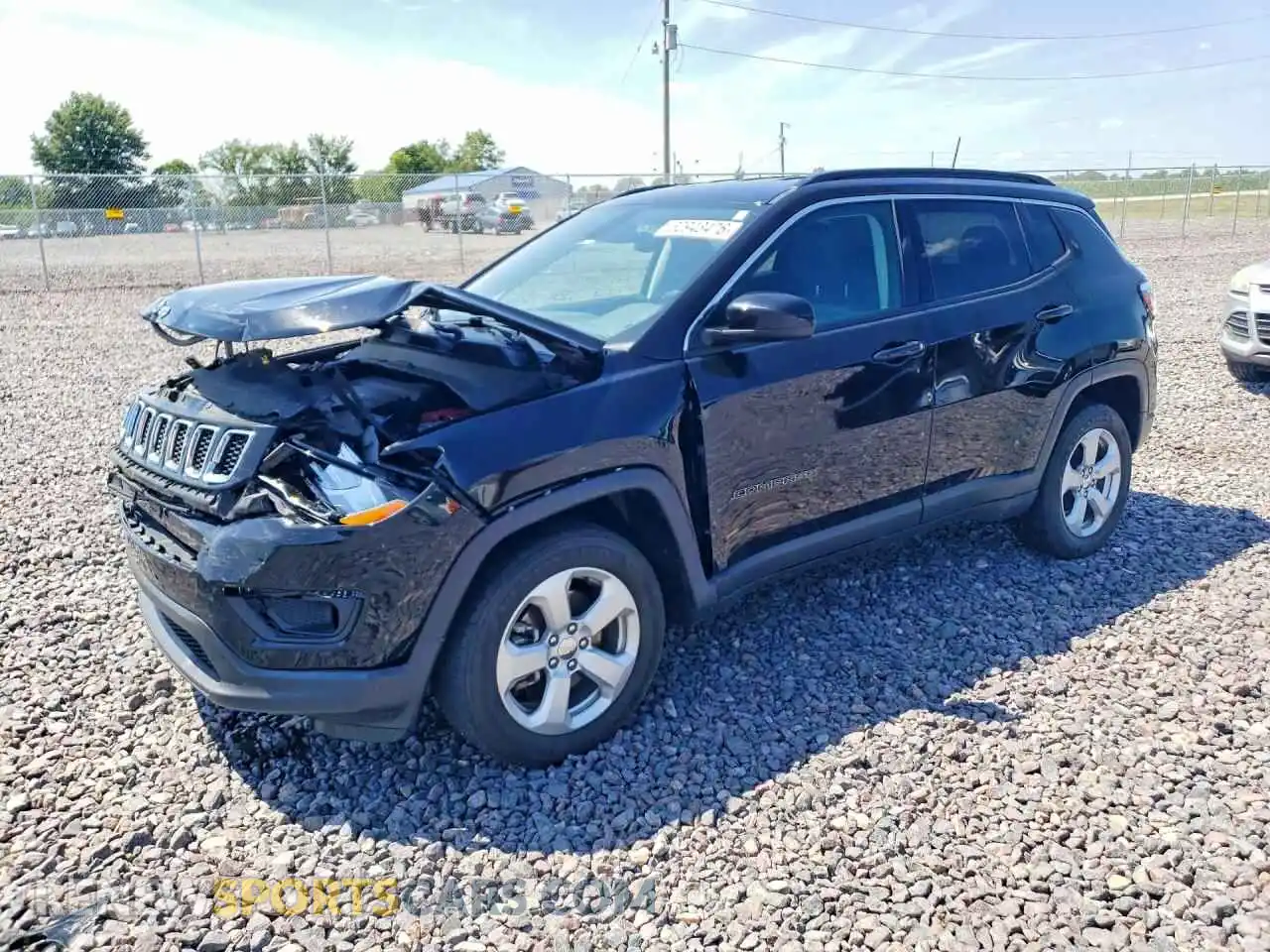 1 Photograph of a damaged car 3C4NJDBB7MT555478 JEEP COMPASS 2021