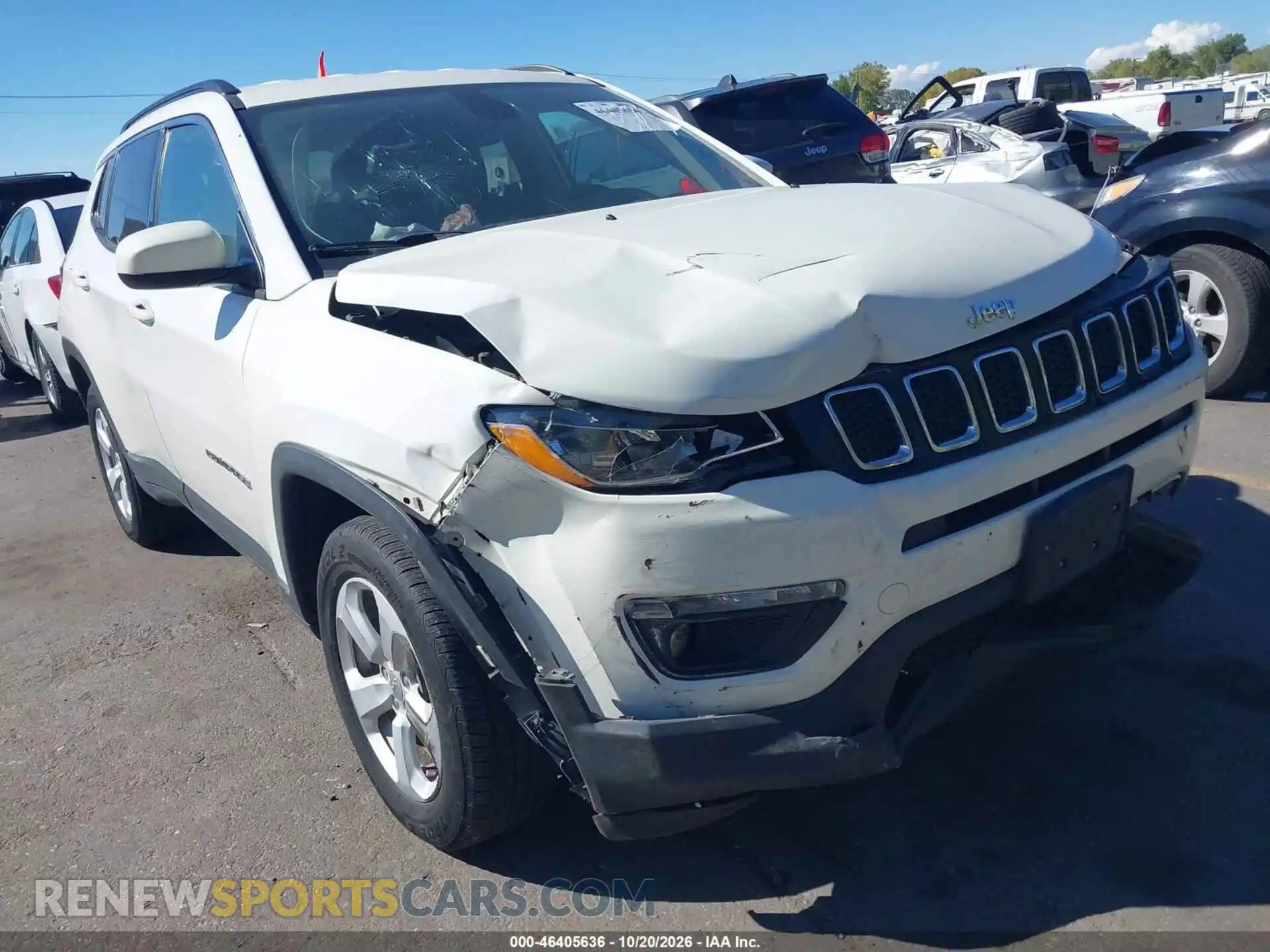 1 Photograph of a damaged car 3C4NJDBB7MT560793 JEEP COMPASS 2021