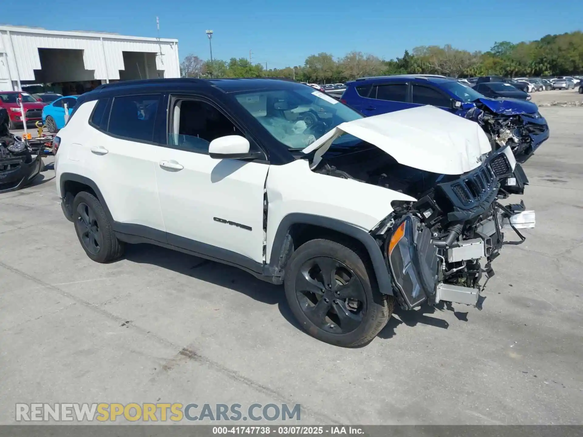 1 Photograph of a damaged car 3C4NJDBB7MT566237 JEEP COMPASS 2021