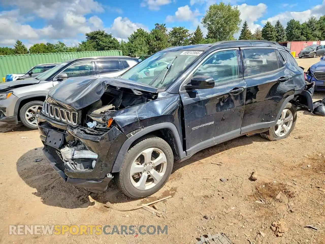 1 Photograph of a damaged car 3C4NJDBB7MT566674 JEEP COMPASS 2021