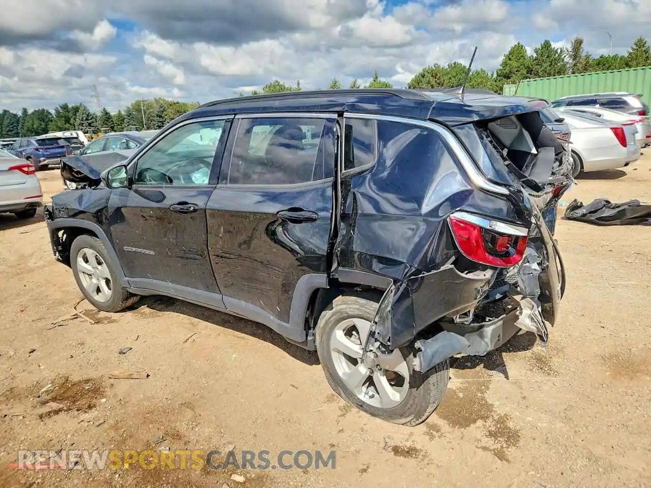 2 Photograph of a damaged car 3C4NJDBB7MT566674 JEEP COMPASS 2021