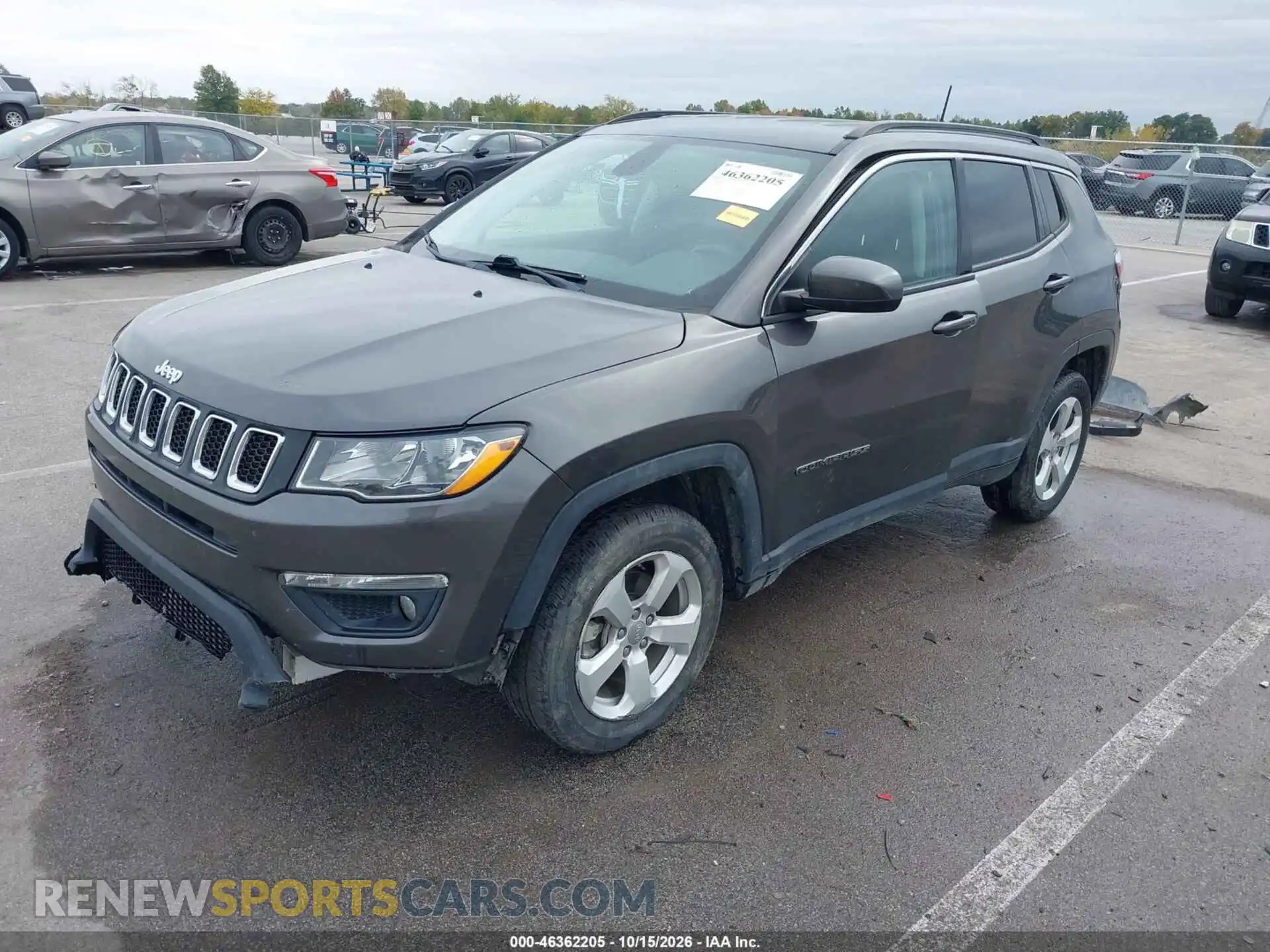 2 Photograph of a damaged car 3C4NJDBB8MT579370 JEEP COMPASS 2021