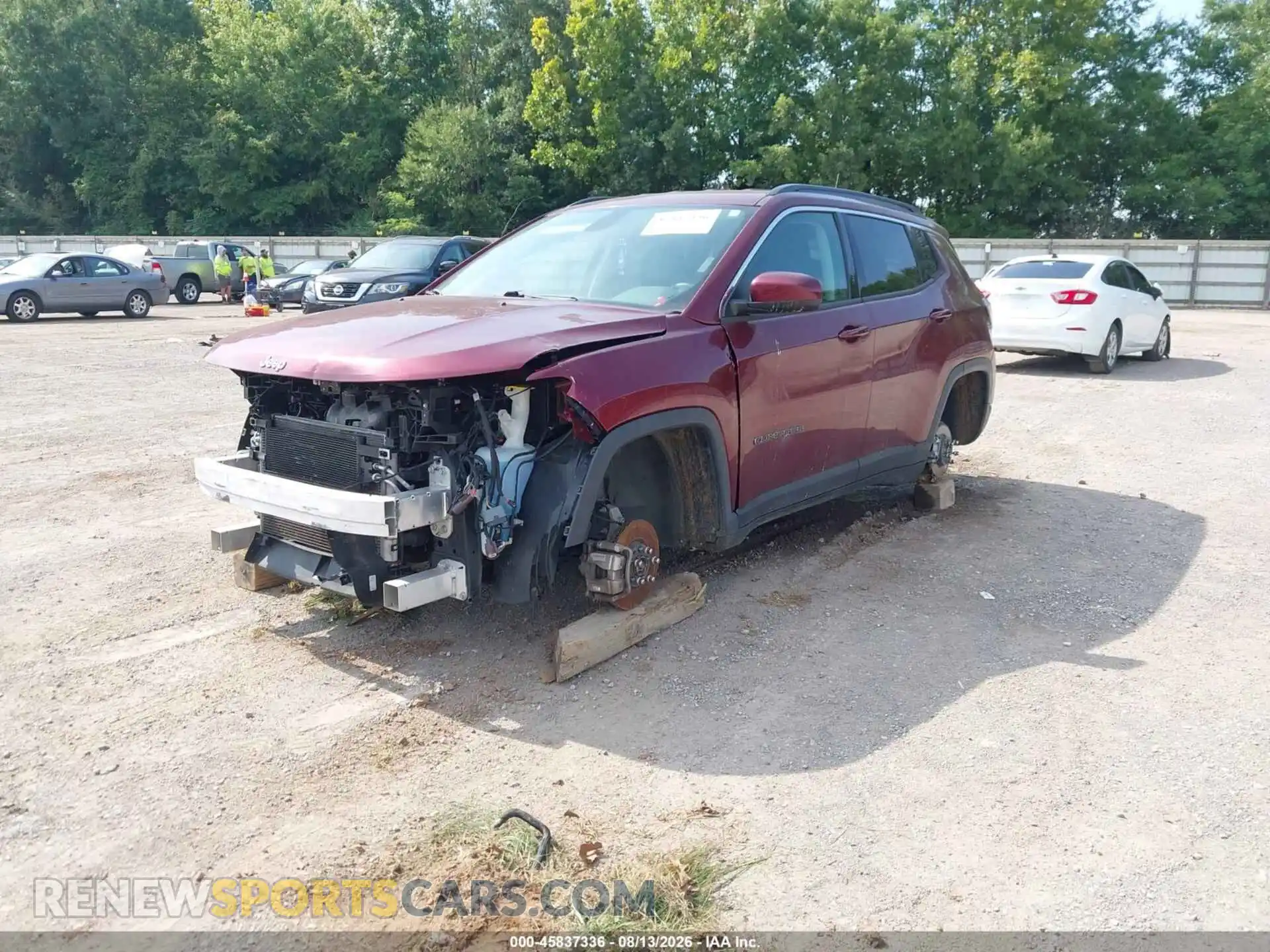 2 fotografías del automóvil dañado 3C4NJDBB9MT579278 JEEP COMPASS 2021