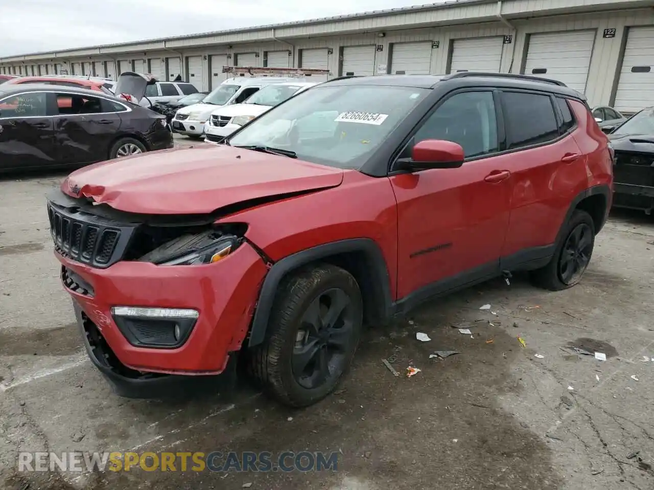 1 Photograph of a damaged car 3C4NJDBB9MT603661 JEEP COMPASS 2021