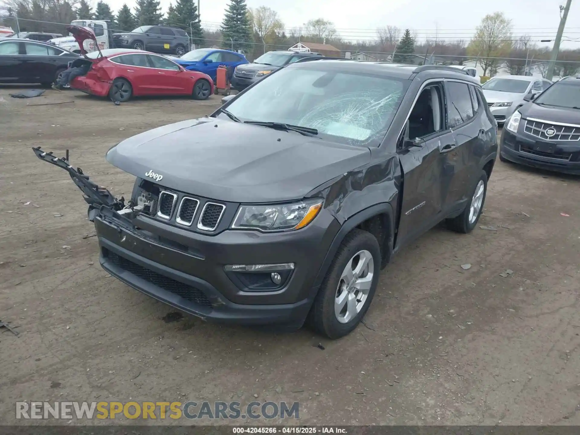 2 Photograph of a damaged car 3C4NJDBBXMT551702 JEEP COMPASS 2021