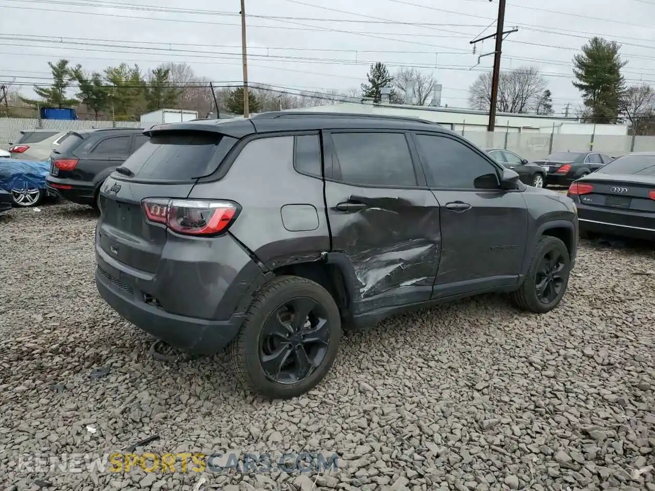 3 Photograph of a damaged car 3C4NJDBBXMT566653 JEEP COMPASS 2021