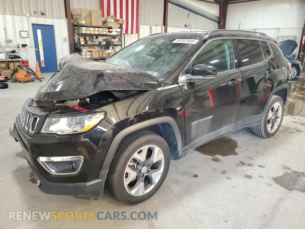 1 Photograph of a damaged car 3C4NJDCB0MT554333 JEEP COMPASS 2021