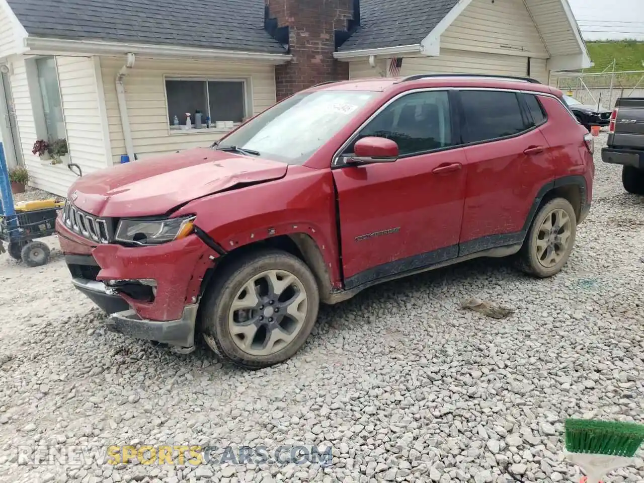 1 Photograph of a damaged car 3C4NJDCB0MT572749 JEEP COMPASS 2021