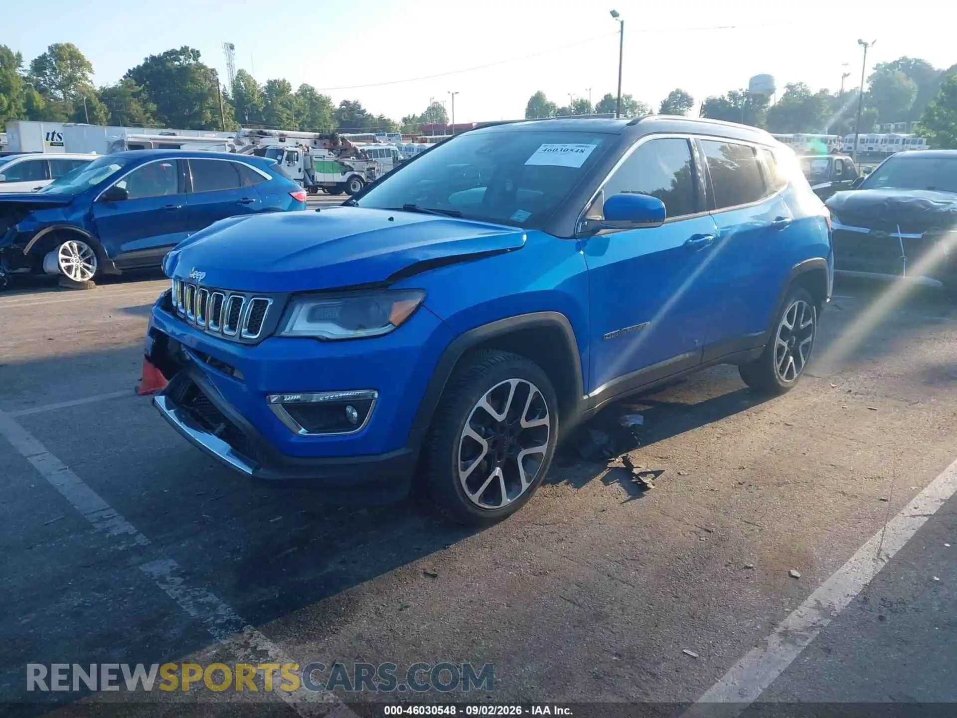 2 fotografías del automóvil dañado 3C4NJDCB1MT517680 JEEP COMPASS 2021