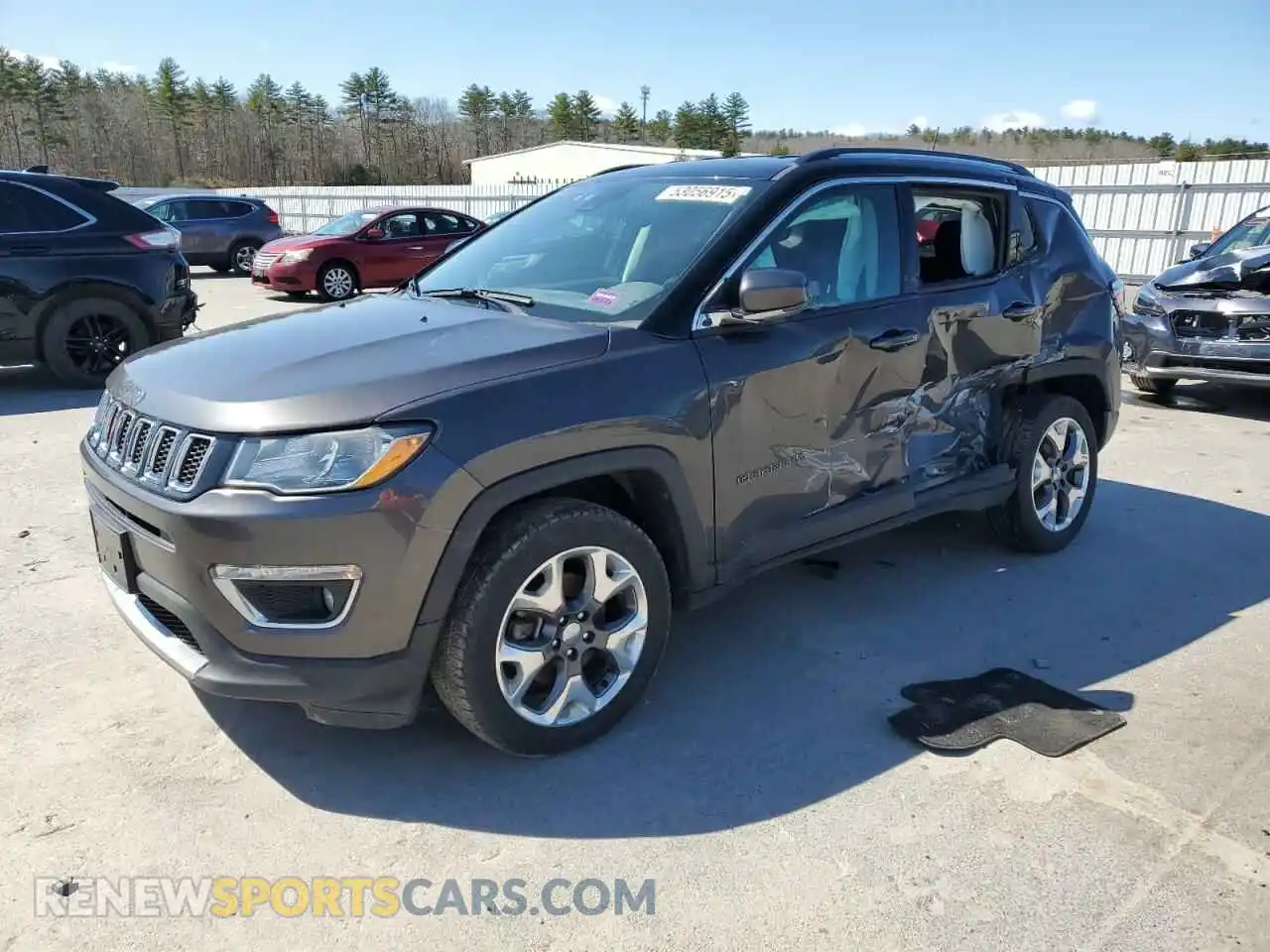 1 Photograph of a damaged car 3C4NJDCB3MT503926 JEEP COMPASS 2021