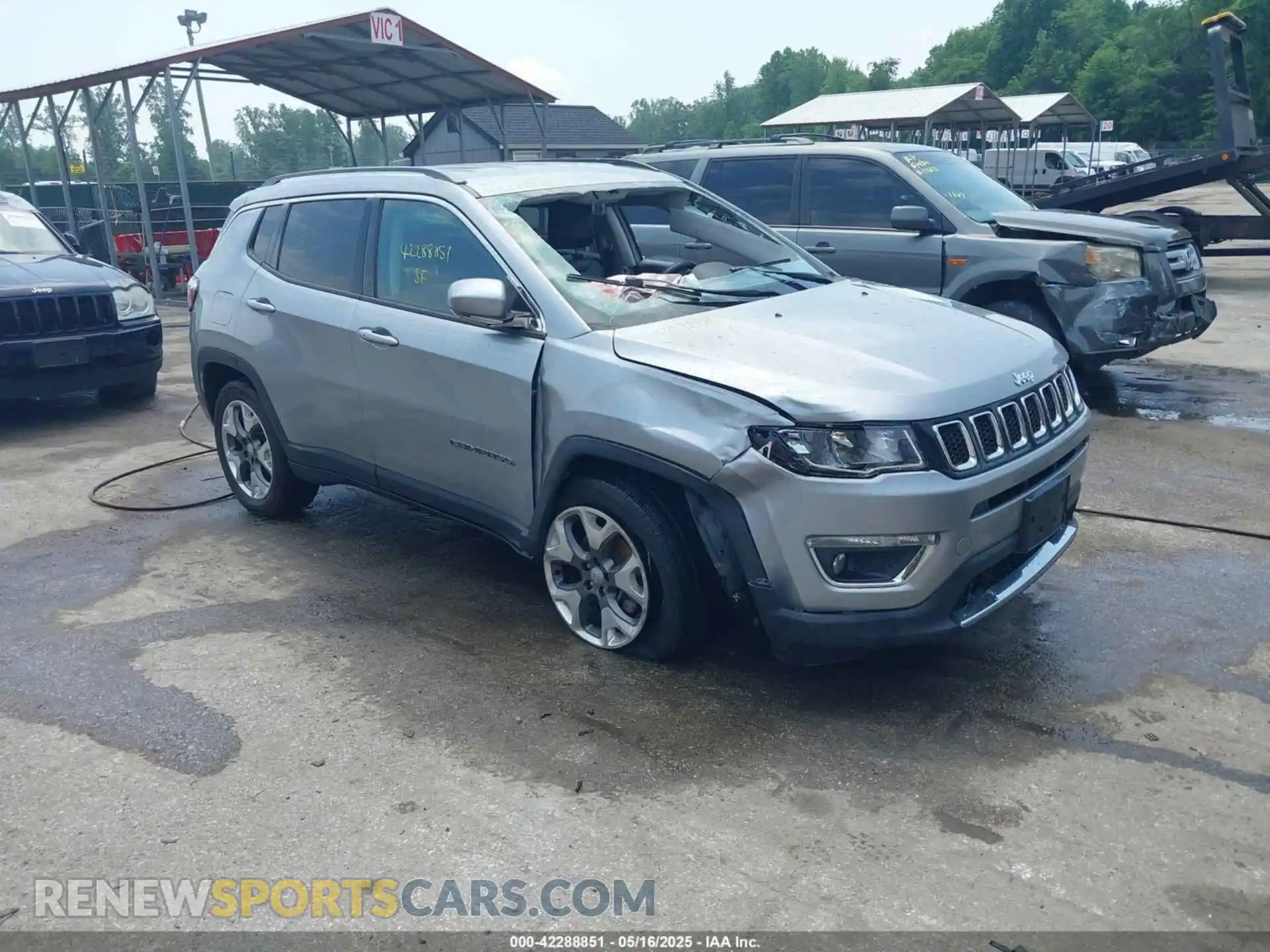 1 Photograph of a damaged car 3C4NJDCB3MT519818 JEEP COMPASS 2021