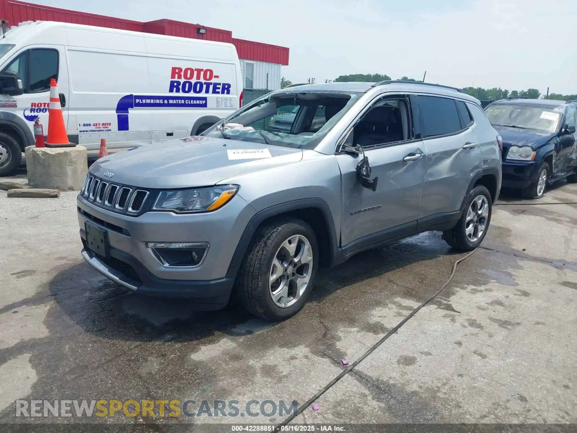 2 Photograph of a damaged car 3C4NJDCB3MT519818 JEEP COMPASS 2021