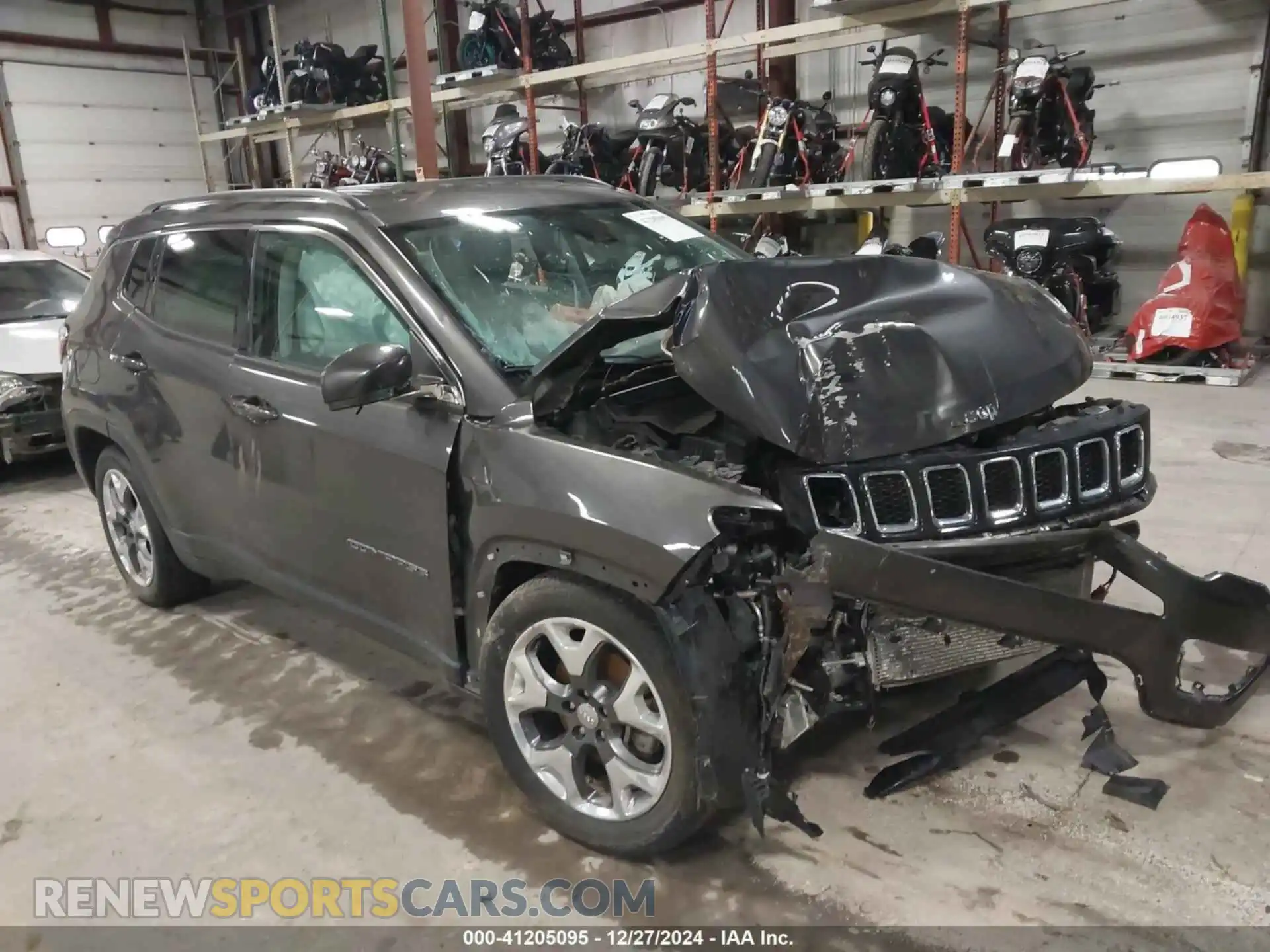 1 Photograph of a damaged car 3C4NJDCB3MT572437 JEEP COMPASS 2021
