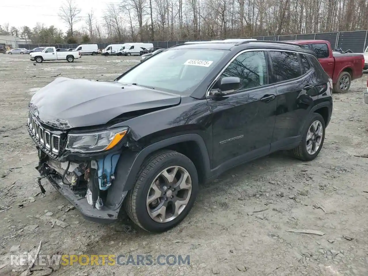 1 Photograph of a damaged car 3C4NJDCB3MT593322 JEEP COMPASS 2021