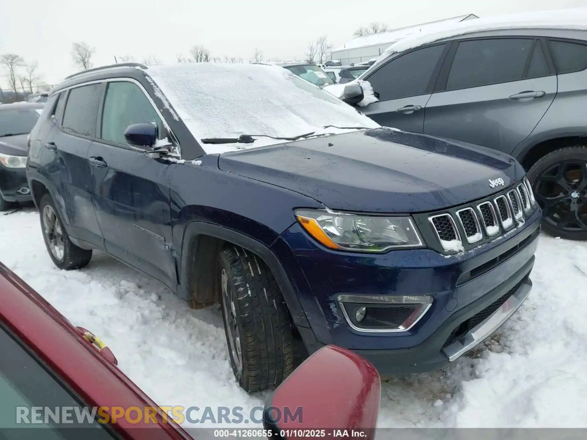 1 Photograph of a damaged car 3C4NJDCB3MT594308 JEEP COMPASS 2021