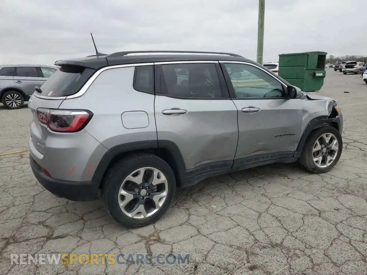 3 fotografías del automóvil dañado 3C4NJDCB4MT508844 JEEP COMPASS 2021