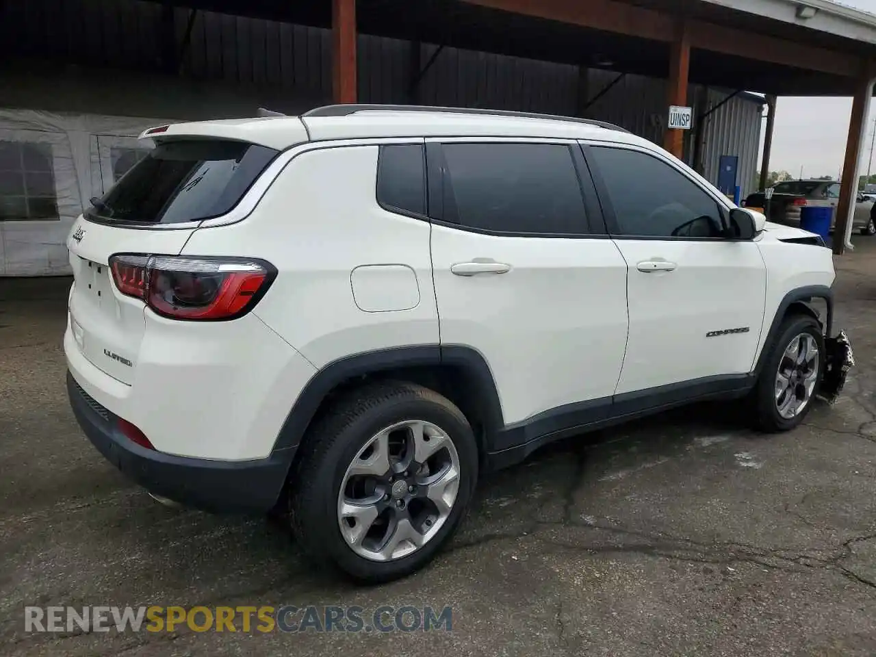 3 fotografías del automóvil dañado 3C4NJDCB4MT511176 JEEP COMPASS 2021