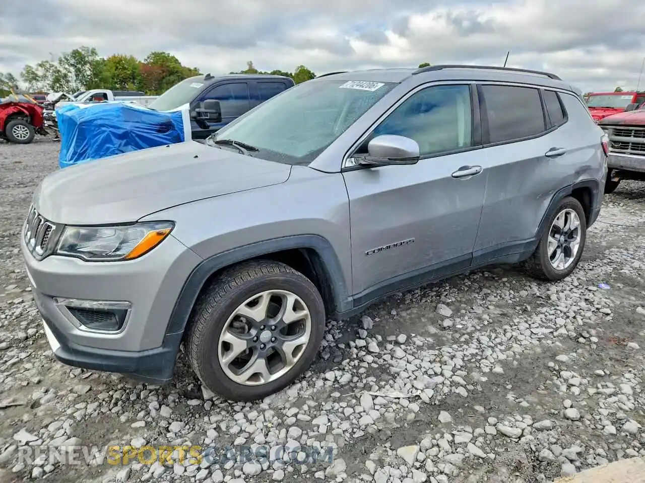 1 Photograph of a damaged car 3C4NJDCB4MT572432 JEEP COMPASS 2021