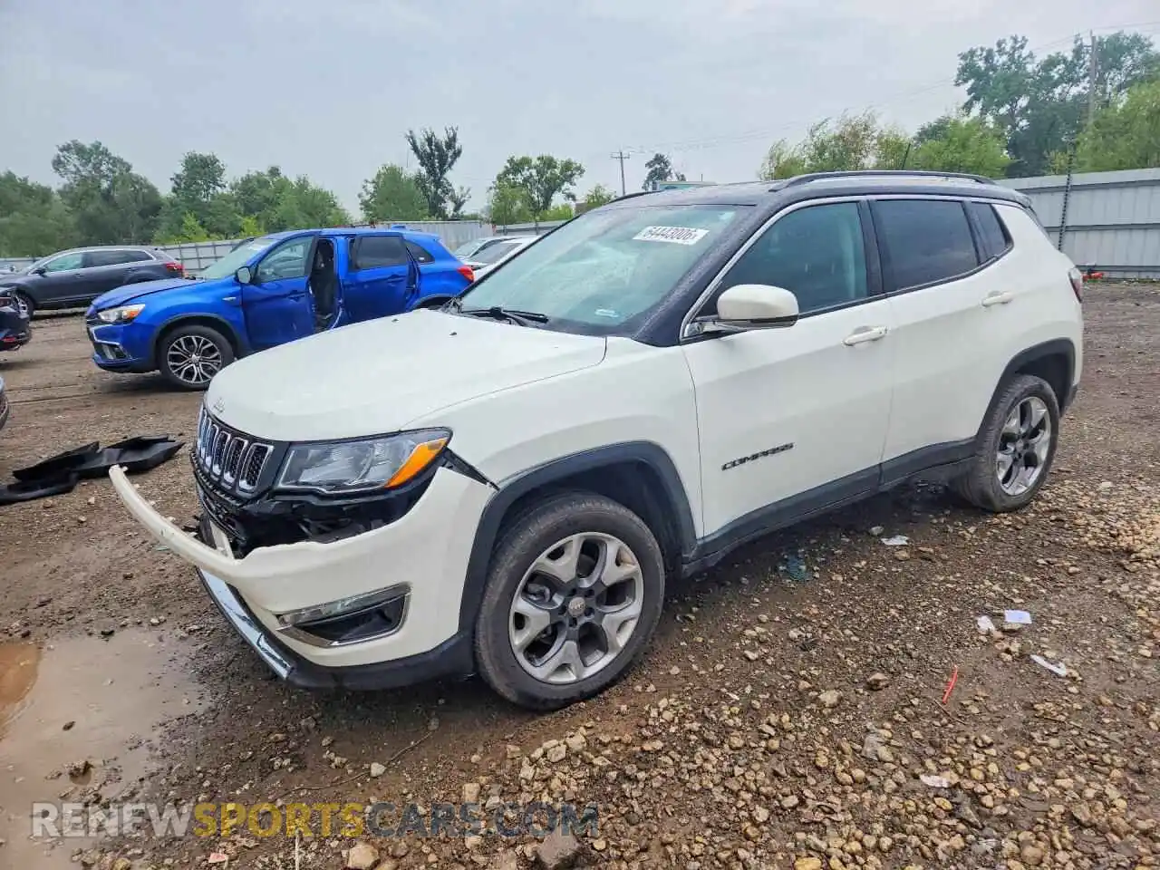 1 Photograph of a damaged car 3C4NJDCB5MT504513 JEEP COMPASS 2021