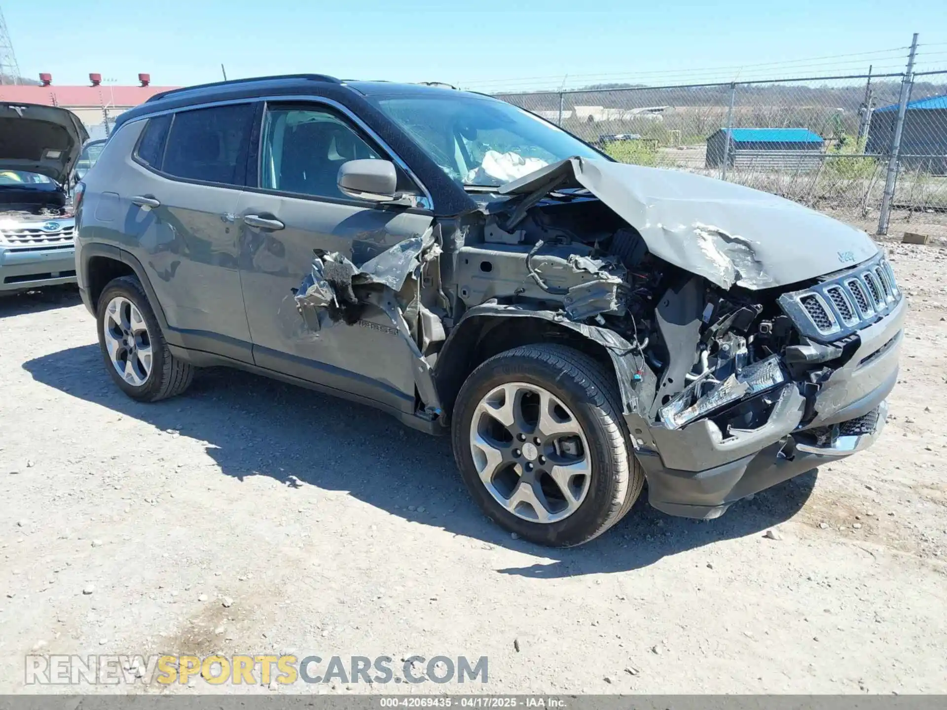 1 Photograph of a damaged car 3C4NJDCB5MT522249 JEEP COMPASS 2021