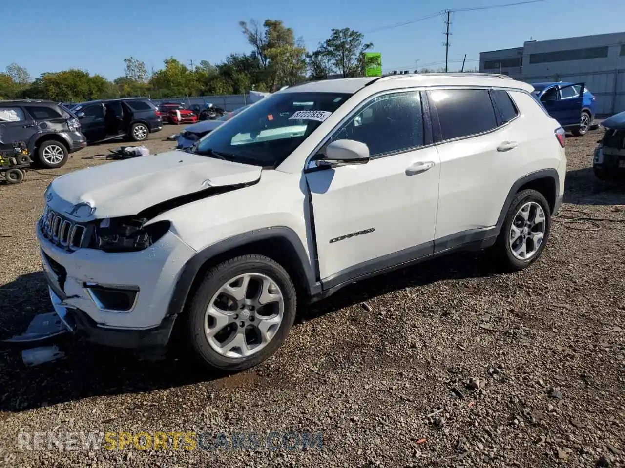 1 Photograph of a damaged car 3C4NJDCB5MT561410 JEEP COMPASS 2021