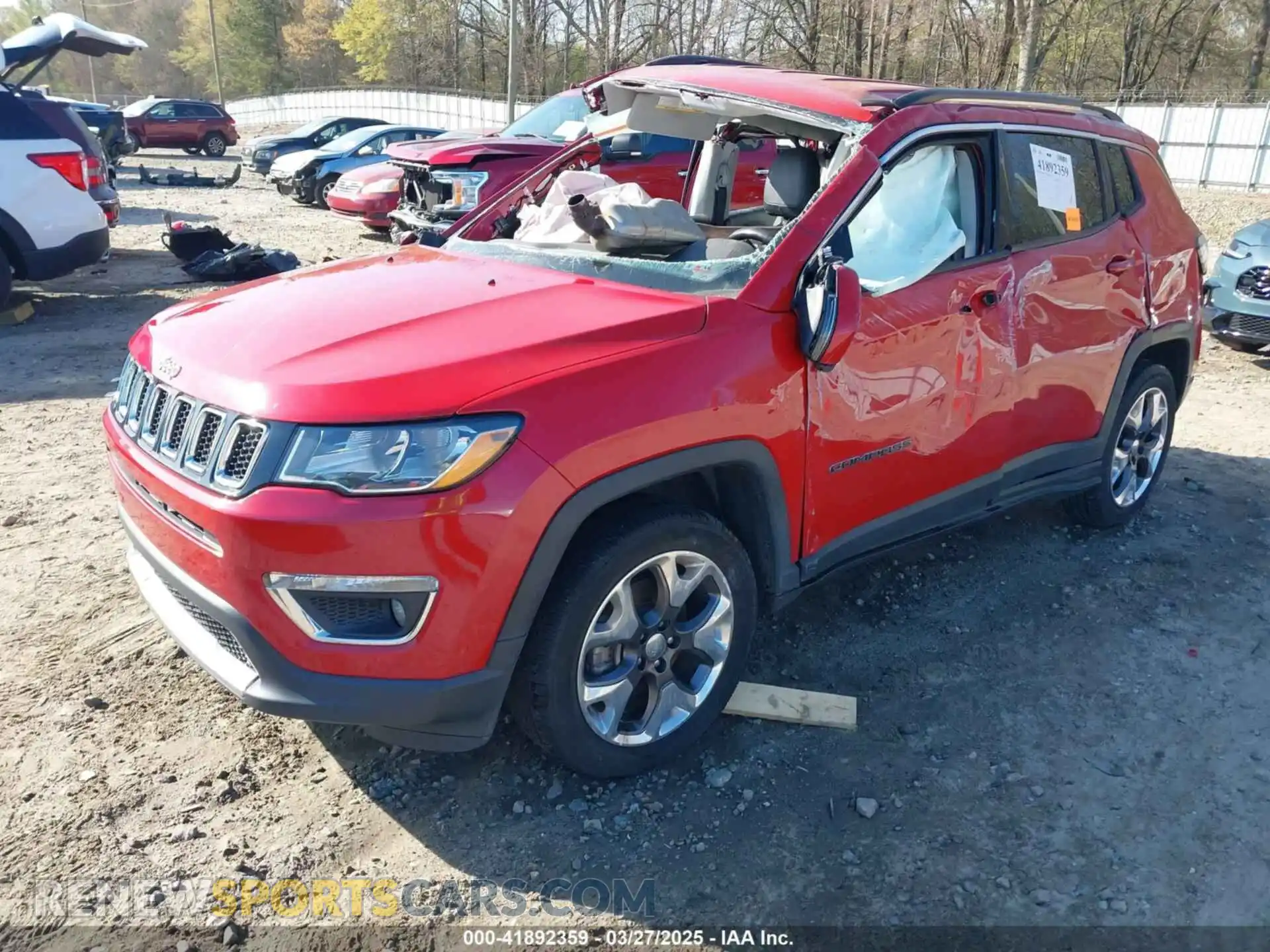 2 fotografías del automóvil dañado 3C4NJDCB6MT511292 JEEP COMPASS 2021
