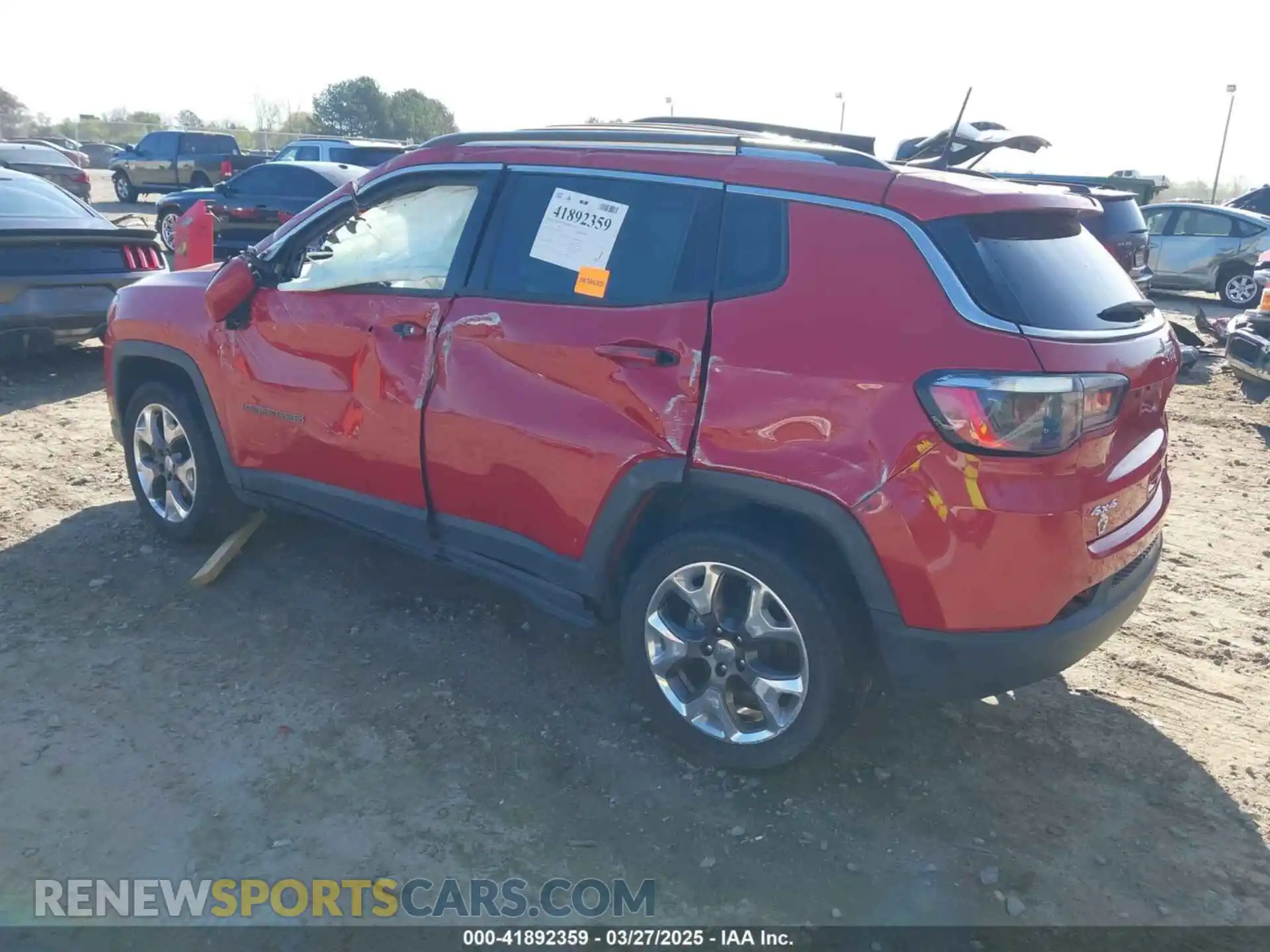 3 fotografías del automóvil dañado 3C4NJDCB6MT511292 JEEP COMPASS 2021