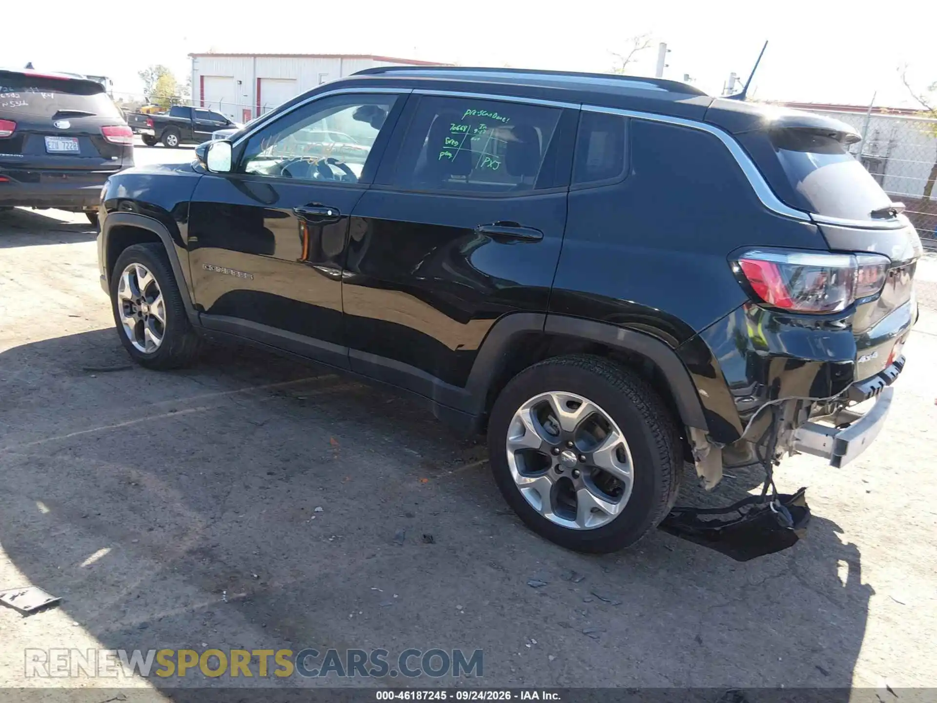 3 fotografías del automóvil dañado 3C4NJDCB7MT503587 JEEP COMPASS 2021